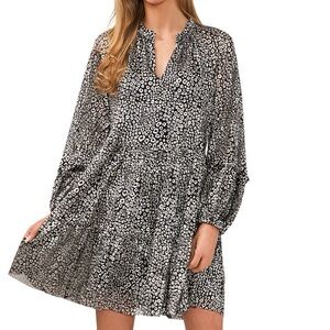 Cece Women's Long-Sleeve Babydoll Dress